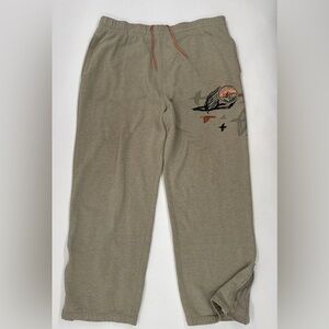 Phat Farm Sweatpants Men XL Baggy Drawstring Wide Leg Ankle Zip Grunge Hip Hop